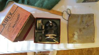 Vintage Airex Mastereel Model 310 With Box,  Extra Spool,  Lube Tin & Bag