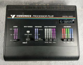 Vtg Videonics Processor Plus Pp - 1 Ntsc Digital Video Colorizer Audio Mixer Usa