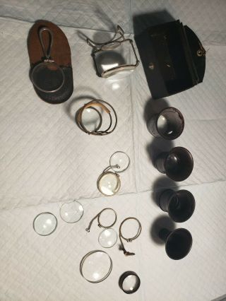 Antique loupes / magnifiers in watch repair 2