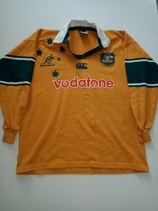 Vintage Wallabies Canterbury Rugby Union Long Sleeve Jersey Jumper Xl