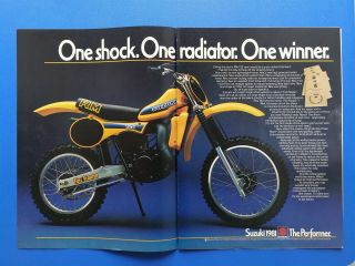Vintage 1981 Bmw R 80 G/s Motorcycle 2 Page Color Ad