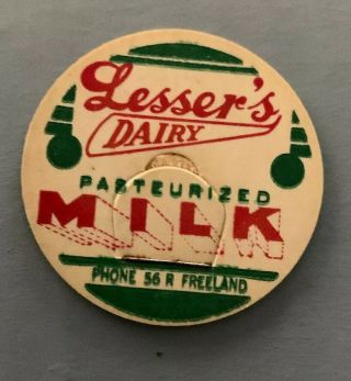Vintage Milk Cap Lesser 