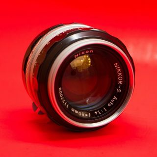 Nikon Nikkor - S 50mm F1.  4 Non - Ai Vintage Lens