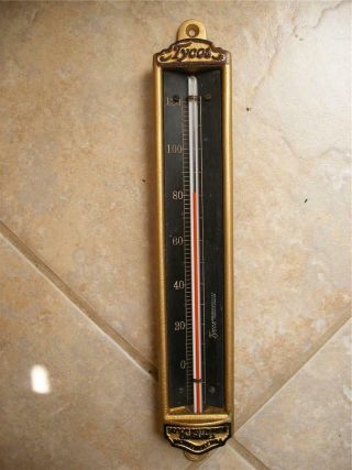 Quality Vintage C1910 Cast Iron Taylor Tycos Antique Wall Thermometer Nr