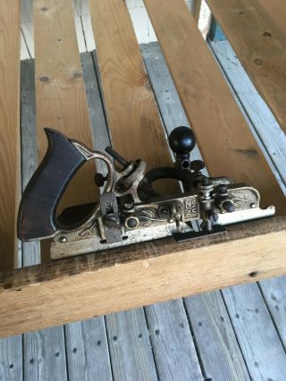 Vintage Stanley No.  45 Combination Plow Plane Antique Wood