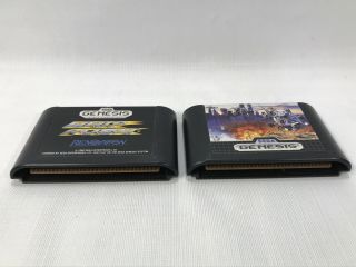 2 Vintage Sega Genesis Games Whip Rush and Thunder Blade 2