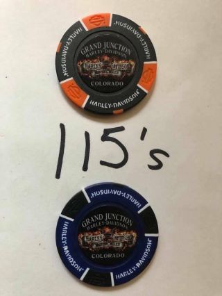 Harley Davidson 115th Annivery Grand Junction Hd Poker Chip