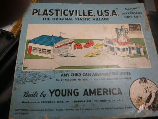 Vintage Plasticville U.  S.  A Airport & Accesories