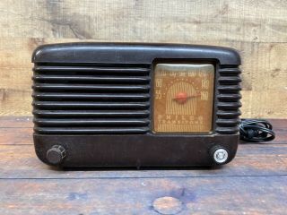 Antique Tube Radio,  Philco Transitone Model 48 - 200 - 121 Art Deco Decor
