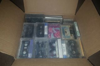 Vintage Cassette Tapes Hip Hop,  R & B,  Rap Pop,  Dance,  1970s,  80s & 90s Box Full