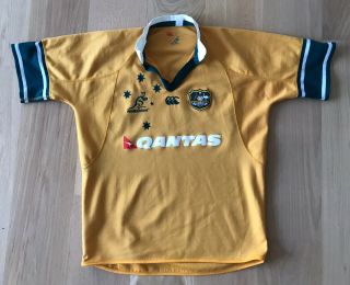 Rugby Australia Wallabies Vintage Players Fit Home Jersey Shirt 2xl Canterbury