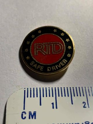 Vintage Rtd Safe Driver Bus System Hat Pin