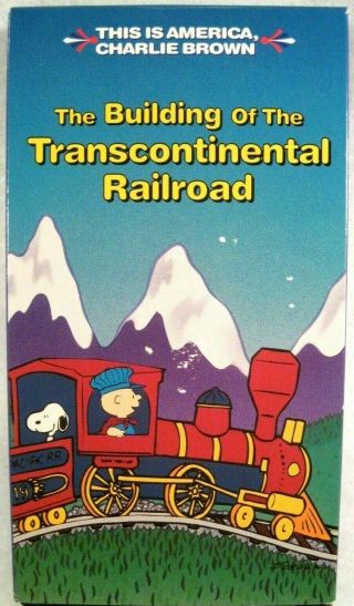 This Is America,  Charlie Brown The Building Of The Transcontinental Railroad Vhs