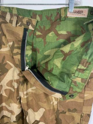Vintage Post Vietnam Mitchell Camo Reversible Trousers Ranger Hunting W40 L32