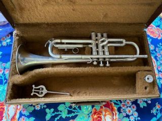 Vintage Yamaha Trumpet Bb Ytr - 232 S Standard Silver With Hard Case - Prop