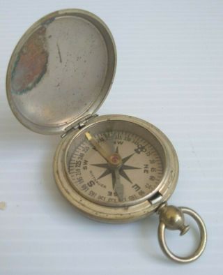 Vintage Wwii U.  S.  Military Wittnauer Compass