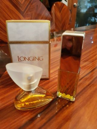 Longing By Coty Cologne Spray.  25 Oz And Emeraude 1/2 Oz Vintage