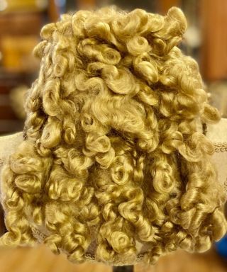 118 15 - 16 " Mohair Doll Wig For Antique Bisque Doll W/5 Tails