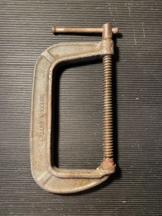 Vintage Brink & Cotton 6” C - Clamp Made In Usa No.  146 - 6” Ductile Heavy Duty