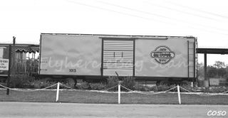 B&w Negative Auto - Train Railroad Box Car 1013 Sanford,  Fl 1974
