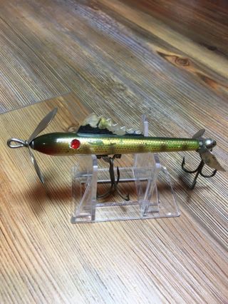 Vintage Fishing Lure Scarce Pflueger Live Wire Small Size Tough Old Bait