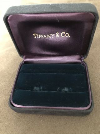 Vintage Tiffany & Co.  Mew York Empty Cufflinks Jewelry Presentation Box Case