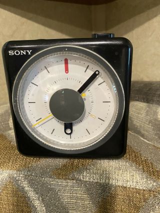 Sony Icf - A10w Clock Radio Ca 1980 Am/fm Alarm Vivaldi 