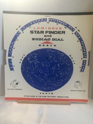 1970 - 73 Luminous Star Finder & Zodiac Dial By Hubbard Scientific Co No Sf - 425