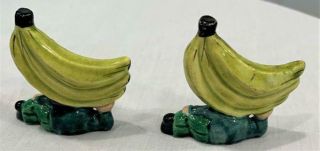 Vintage Anthropomorphic Banana Head Salt and Pepper Shakers 2
