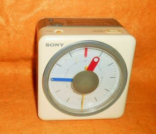 Vintage Sony Icf - A10w Am Fm Alarm Clock Vivaldi 
