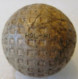 Vintage Wilson Hol - Hi Square Mesh Golf Ball Circa 1930 