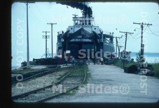 Slide Chief Wawatam Railroad Car Ferry In 1979