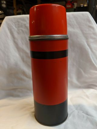 Vintage Aladdin No.  43 Quart Thermos Bottle Red And Black