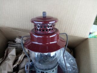 Vintage Agm Single Mantle Lantern Glass 3016 American Gas Machine
