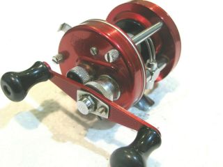 Minty Lite / Red Abu High Speed Bait Casting Reel Made In Sweden