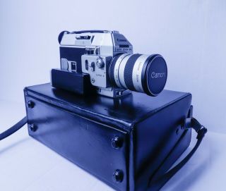Vintage Canon Auto Zoom 814 8 Movie Camera,  Case