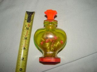 Vintage Liddle Kiddles Perfume Kolognes Bottle Doll Miniature Orange Top Base