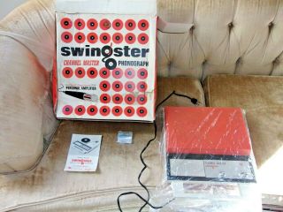 Vintage Channel Master Portable Record Player - Box,  Directions,  Extra Needle