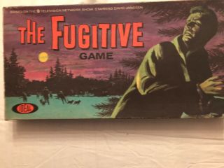 Vintage The Fugitive Board Game - Ideal - 1964 - Complete