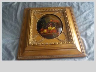 Vintage Wall Mount Lock Box Disguised As An Antique Oil Painting