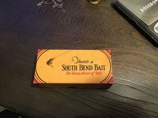 Vintage Fishing Lure Box By South Bend Bait Co.  Lure 972 Rw