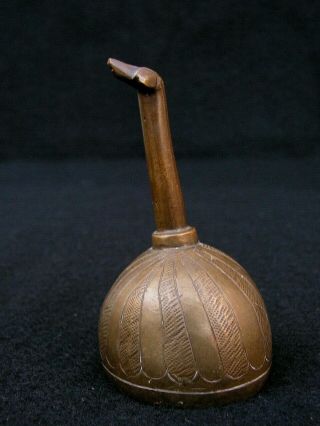 Ancienne Clochette De Table En Bronze Ethnique Antique Brass Table Bell