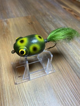 Vintage Fishing Lure Early Weber Spin Frog Circa 1932 Beauty Old Flyrod