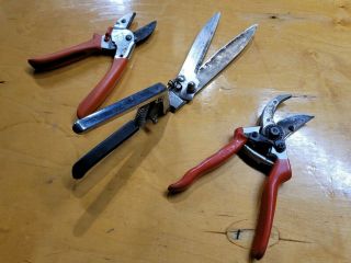 Vintage Tools Garden Pruning Shears Snips Cutters Scissors Antique Hand Pruner ☆