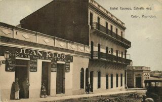 Pc Paraguay,  Asuncion,  Hotel Cosmos,  Estrella Esq,  Vintage Postcard (b22748)