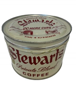 Vintage Stewart’s Private Blend Coffee Tin Only (1lb)