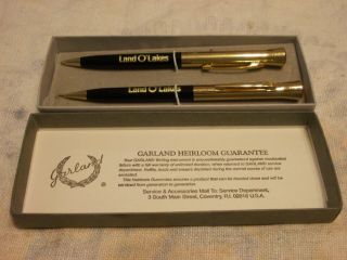 Vintage Black/gold Advertising Land O Lakes (butter) Garland Pen And Mechanical