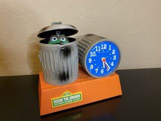 Vintage Oscar The Grouch Sesame Street 1977 Talking Alarm Clock Clock Parts Only