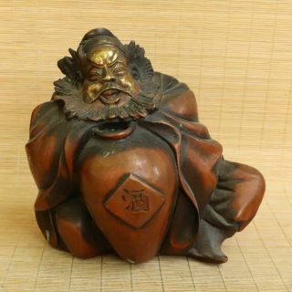 Chinese Exquisite Copper Handmade Zhong Kui Statue 30328