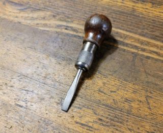 Rare Antique Tools Millers Falls Ratcheting Screwdriver Vintage Tools Exclnt ☆us